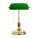 ΦΩΤΙΣΤΙΚΟ ΓΡΑΦΕΙΟΥ BANKER E27 ΠΡΑΣΙΝΟ ΓΥΑΛΙ GOLD ΟΡΕΙΧΑΛΚΟ ΜΕΤΑΛΛΟ