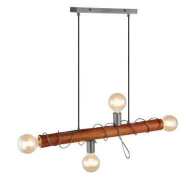 ALICEpendant lamp metal grey, 4x E27