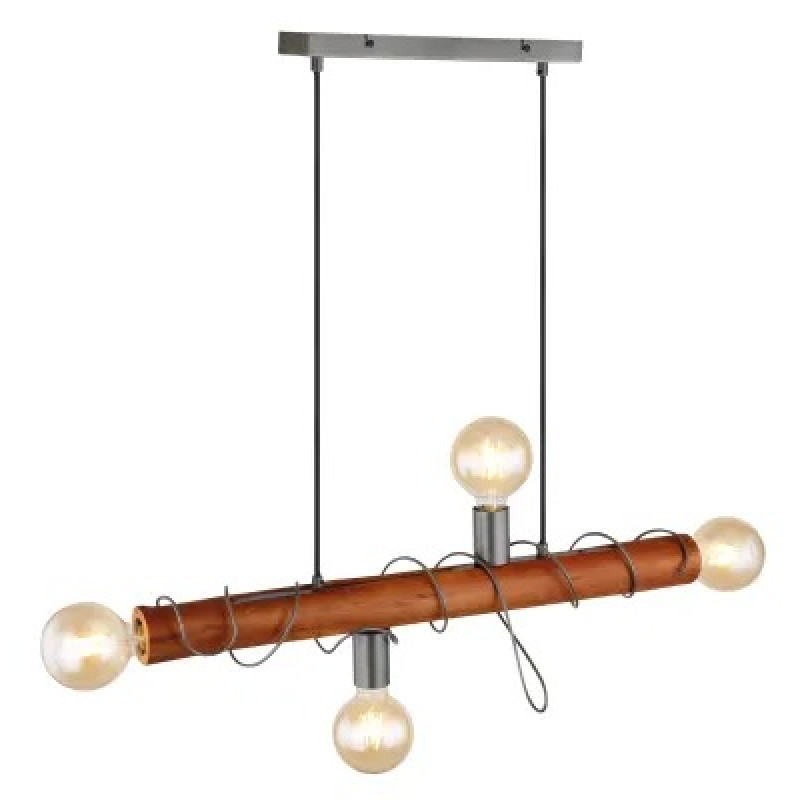 ALICEpendant lamp metal grey, 4x E27