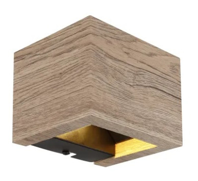 ALINAwall light MDF wood look dark, LED