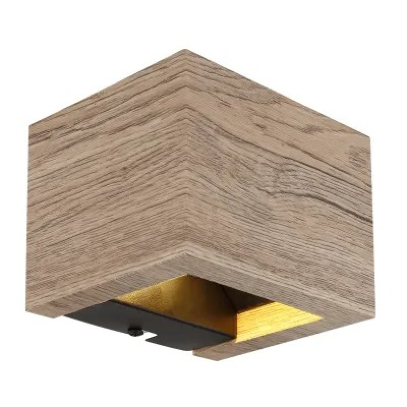 ALINAwall light MDF wood look dark, LED
