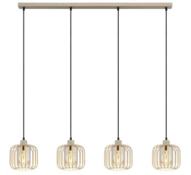 ALFRED pendant lamp metal sand colored matt, 4x E27