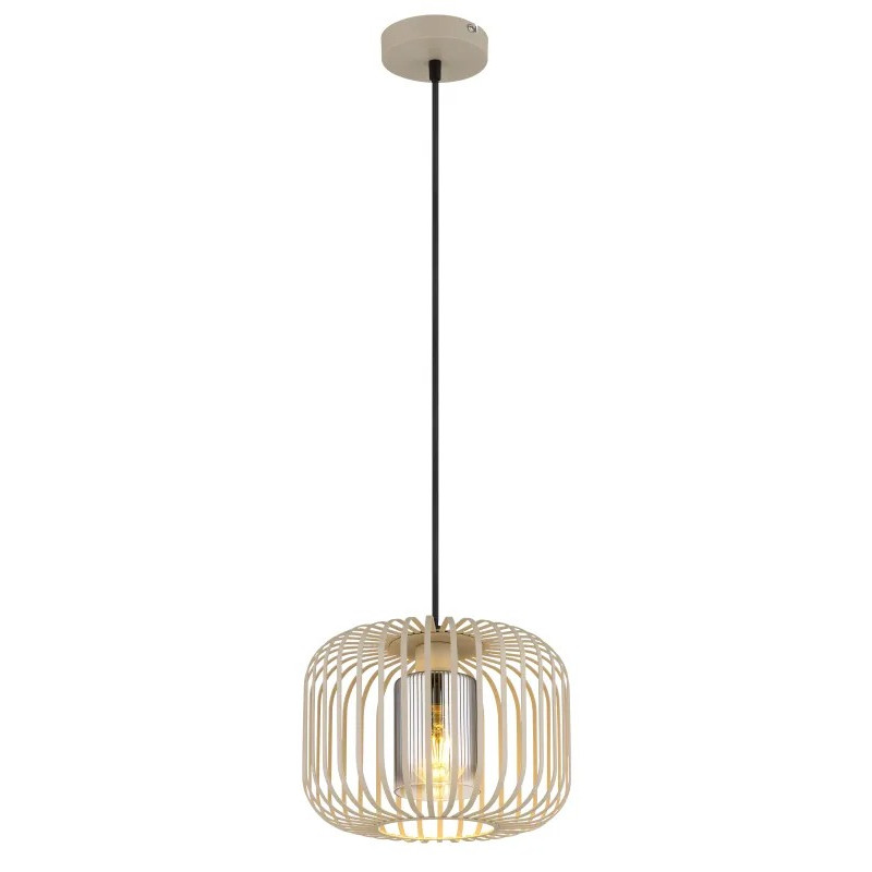 ALFRED pendant lamp metal sand colored matt, 1x E27