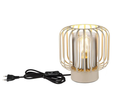 ALFRED table lamp metal sand colored matt, 1x E27