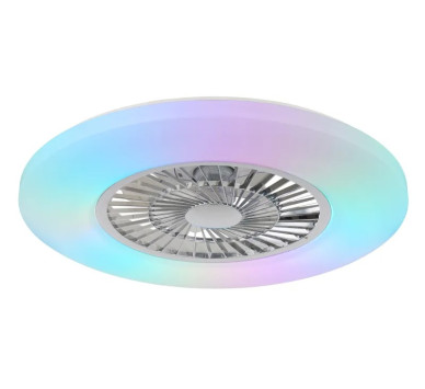 ALVAceiling fan plastic white matt, LED