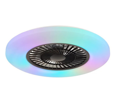 ALVAceiling fan plastic white matt, LED
