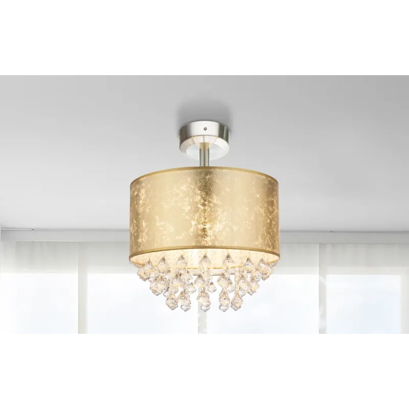 AMYceiling light metal nickel matt, 1x E27