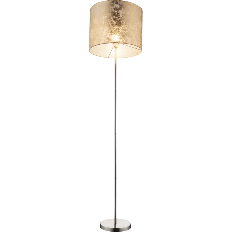 AMYFloor lamp metal nickel matt, 1x E27