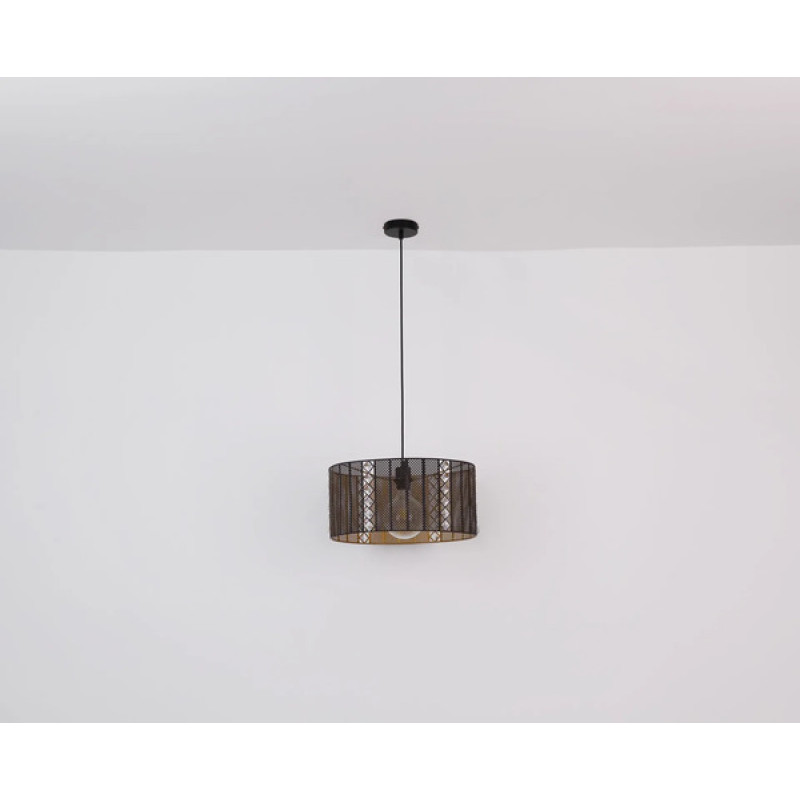 ABINIpendant lamp metal black matt, 1x E27
