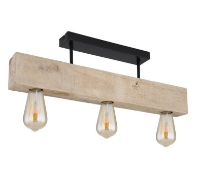 ADALIEceiling light metal black matt, 3x E27