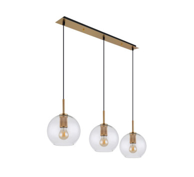 ADARApendant lamp metal brass-coloured, 3x E27