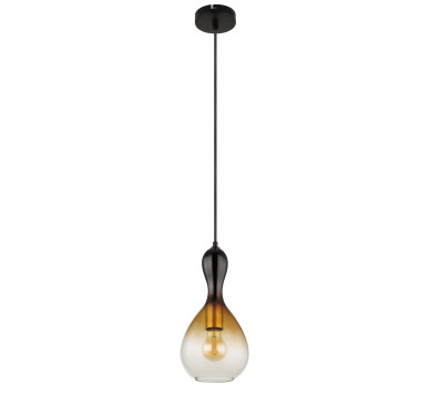 ALADDINpendant lamp metal black matt, 1x E27