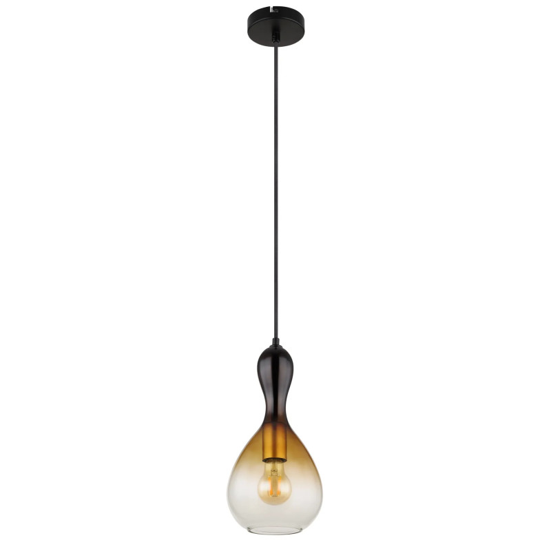 ALADDINpendant lamp metal black matt, 1x E27