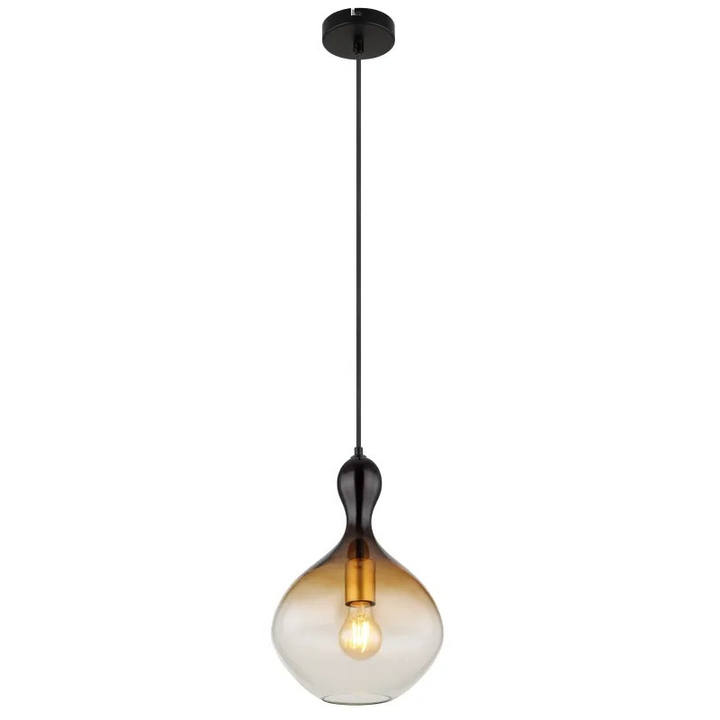 ALADDINpendant lamp metal black matt, 1x E27