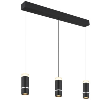 ALVARADOpendant lamp metal black matt, LED