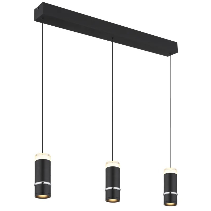 ALVARADOpendant lamp metal black matt, LED
