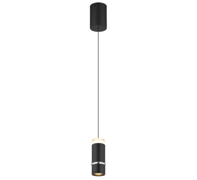 ALVARADOpendant lamp metal black matt, LED