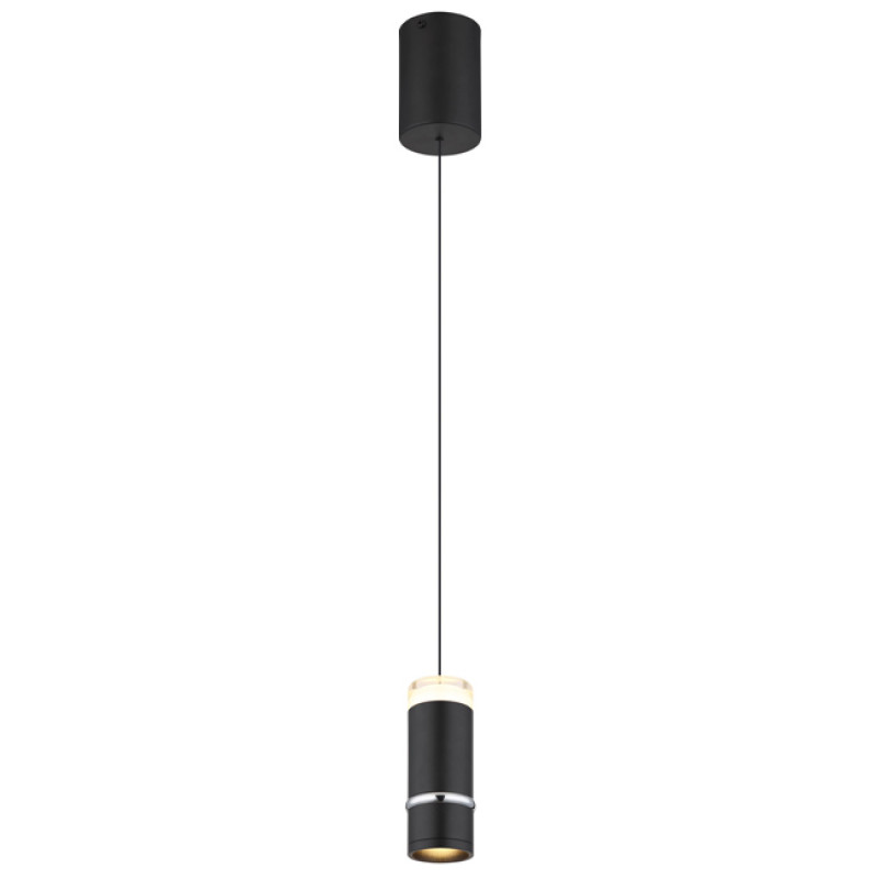 ALVARADOpendant lamp metal black matt, LED