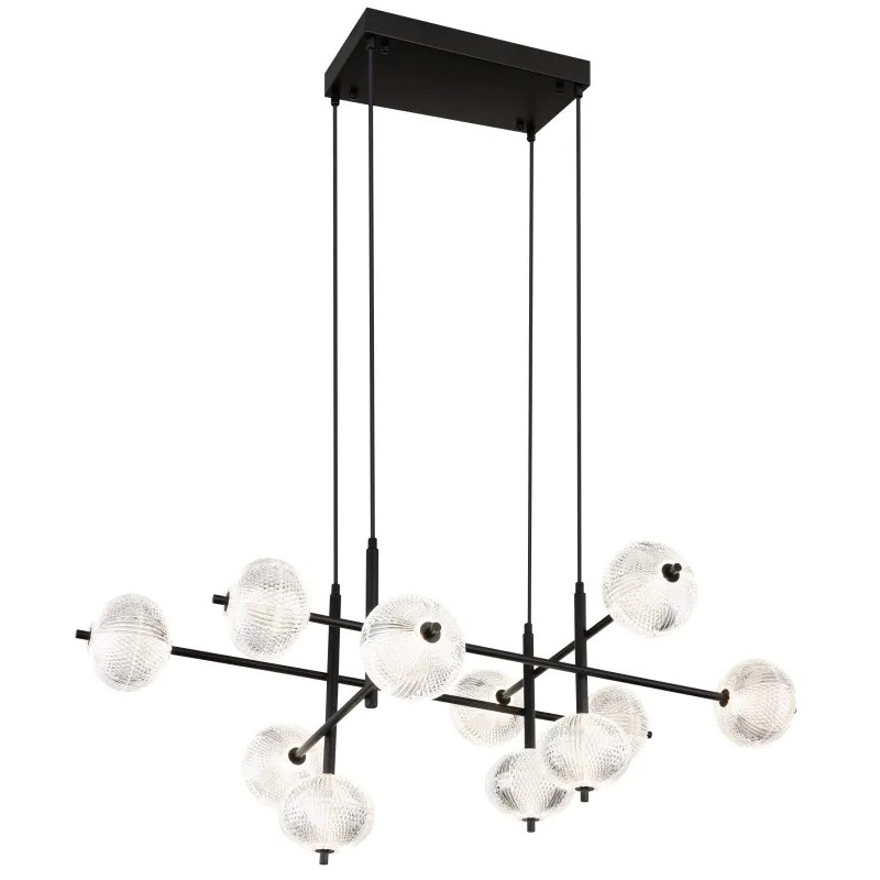 AIDApendant lamp metal black matt, LED