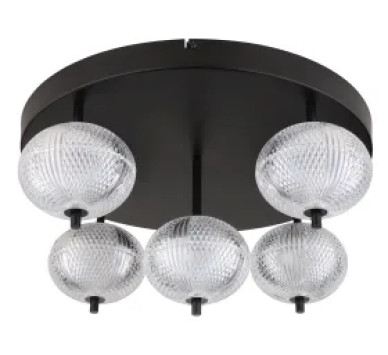 AIDAceiling light metal black matt, LED