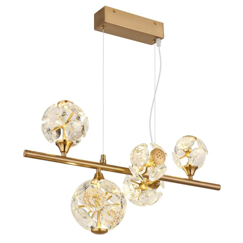 AIDApendant lamp metal chromed, LED