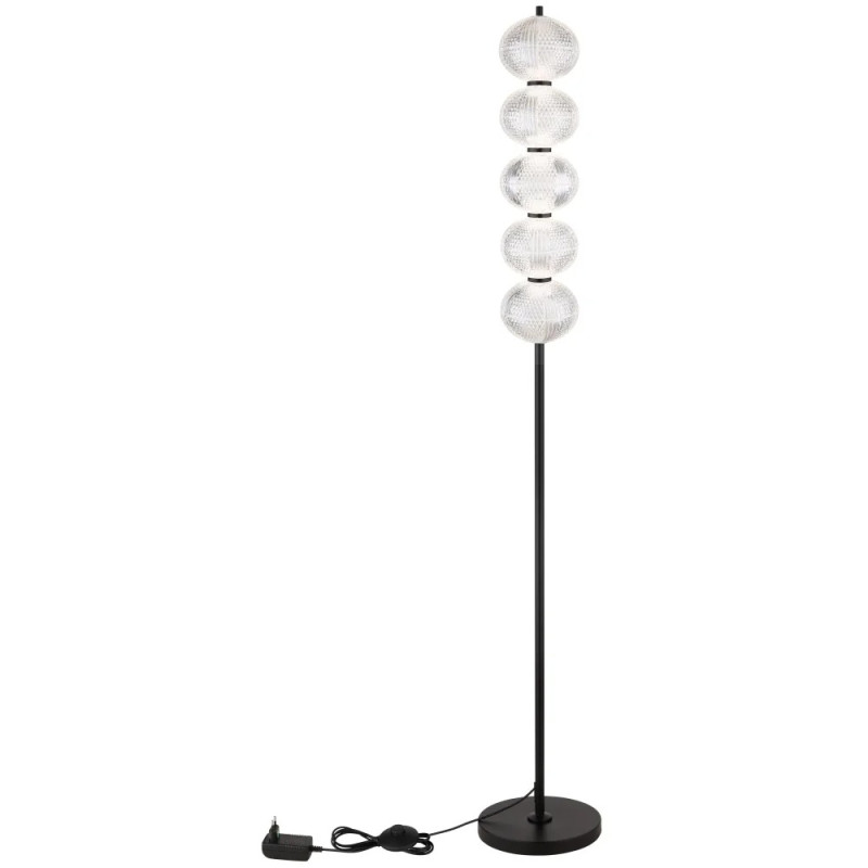 AIDAFloor lamp metal black matt, LED