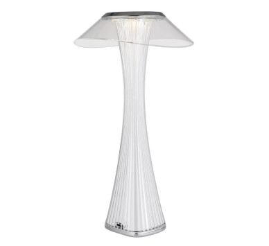 AMBRAtable lamp plastic chromed, LED