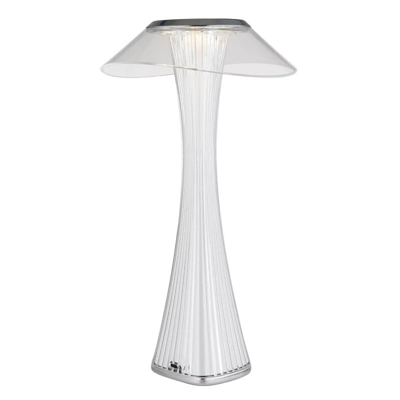 AMBRAtable lamp plastic chromed, LED