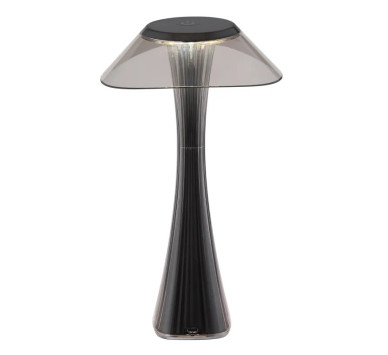 AMBRAtable lamp plastic gunmetal, LED