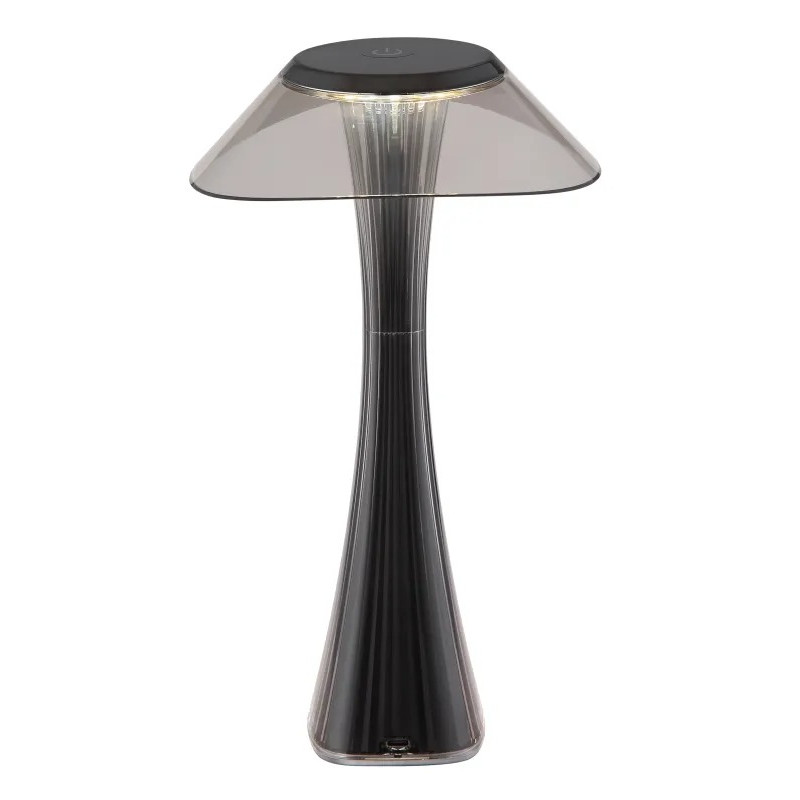 AMBRAtable lamp plastic gunmetal, LED