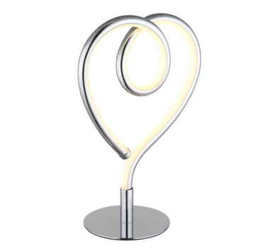 AMOREtable lamp metal chromed, LED