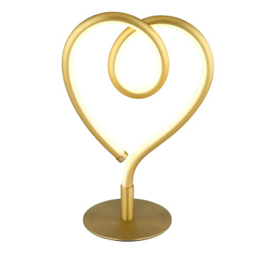 AMOREtable lamp metal gold colors matt, LED