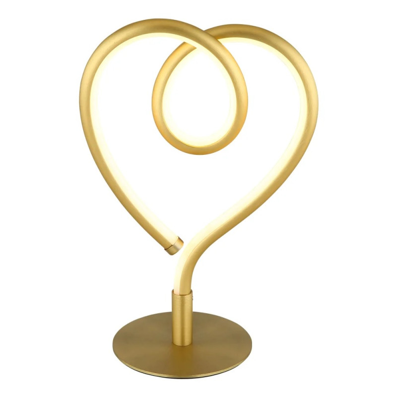 AMOREtable lamp metal gold colors matt, LED