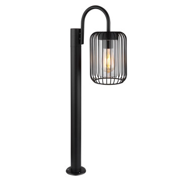 ADELHEIDOutdoor Light stainless steel black matt, 1x E27