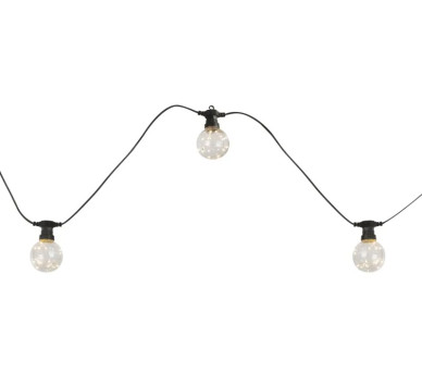 ALMAGALED light chain plastic black, 10x LED