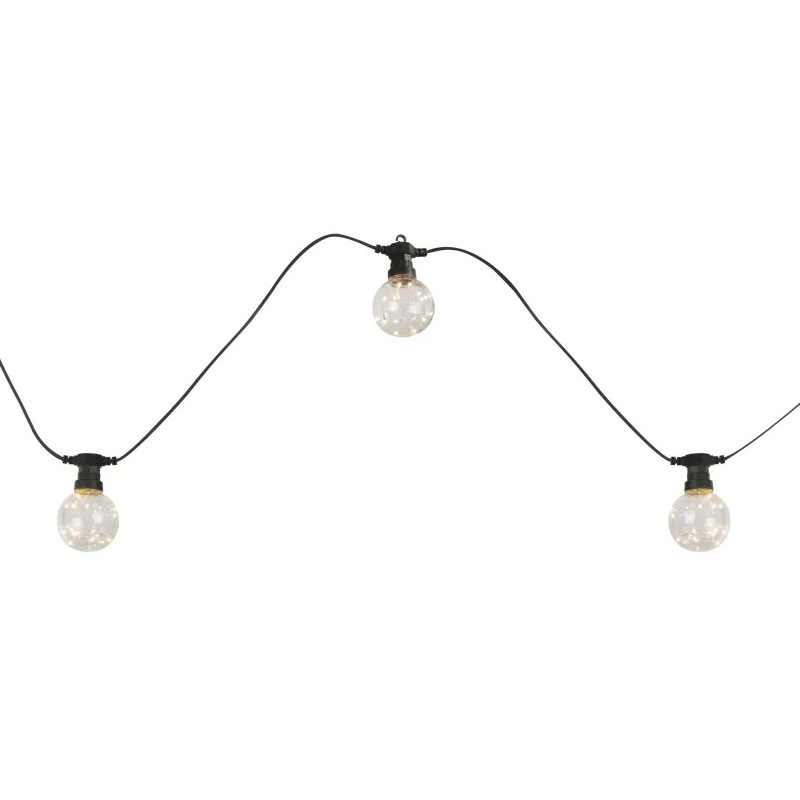 ALMAGALED light chain plastic black, 10x LED