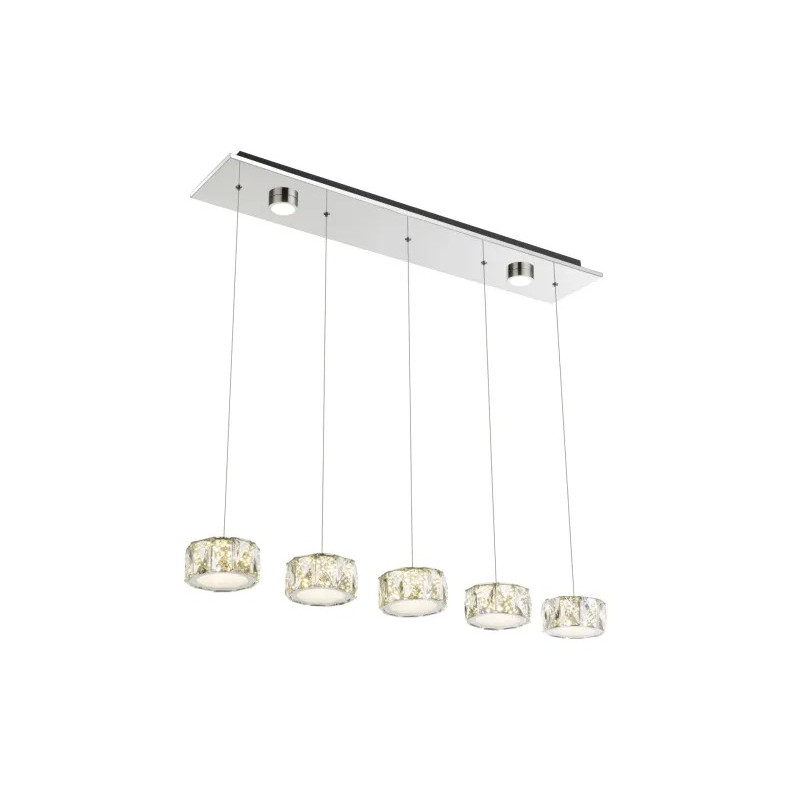 AMURpendant lamp metal chromed, LED