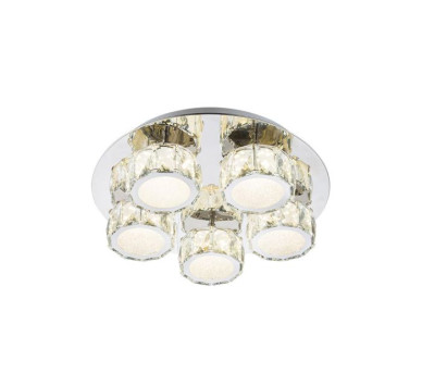 AMURceiling light metal chromed, LED