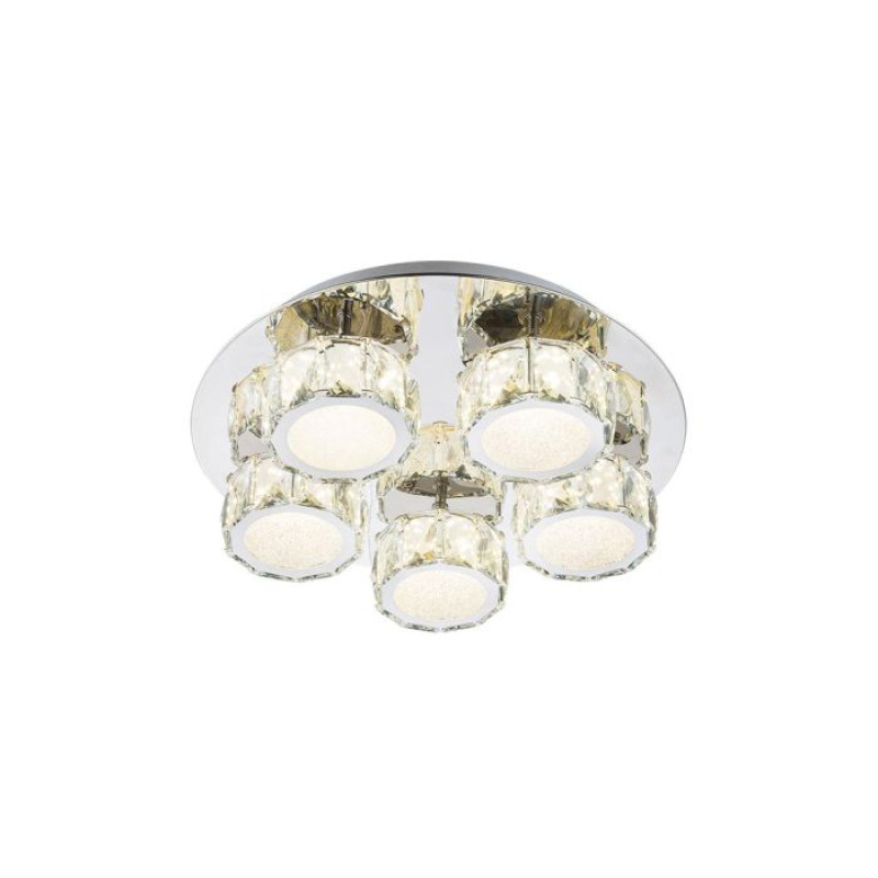 AMURceiling light metal chromed, LED