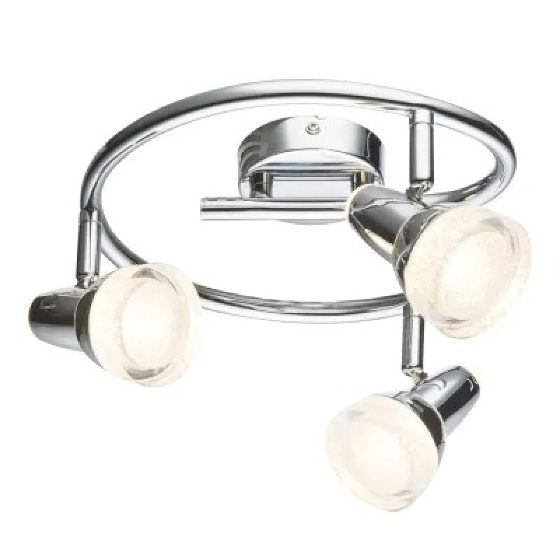 ALASKALED spotlights metal chromed, 3x LED