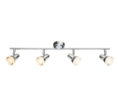 ALASKALED spotlights metal chromed, 4x LED