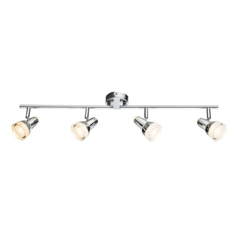 ALASKALED spotlights metal chromed, 4x LED