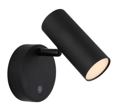 ALLVIspotlights plastic black matt, LED