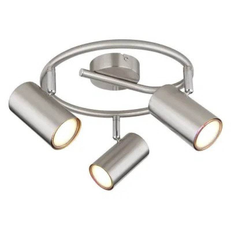 ALLVIspotlights metal nickel matt, 3x GU10