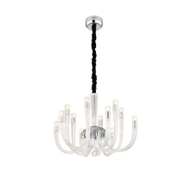 AKKOpendant lamp metal chromed, 12x G9