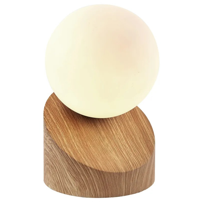 ALISAtable lamp metal wood look, 1x G9 LED