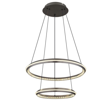 ALAINApendant lamp metal grey matt, LED