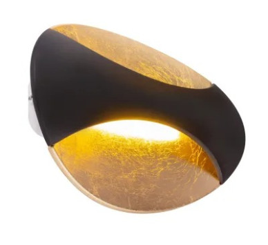 ALEXANDRAwall light metal black, LED