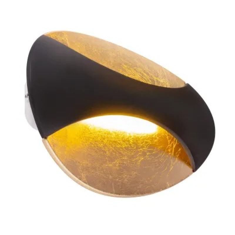 ALEXANDRAwall light metal black, LED