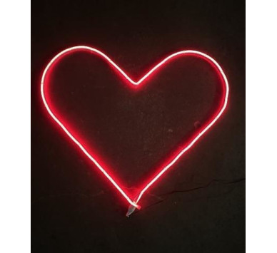 ΣΙΛΟΥΕΤΑ NEON LED 2Μ ΚΑΡΔΙΑ ΚΟΚΚΙΝΗ (50X50CM)  31VDC